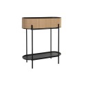 Plantador DKD Home Decor Natural Preto Metal Colonial Bambu (60 x 23.5 x 69 cm)