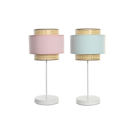 Desk lamp DKD Home Decor Metal Green Light Pink 220 V 50 W 26 x 26 x 55 cm (2 Units) Desk lamp DKD Home Decor Metal Green Light Pink 220 V 50 W 26 x 26 x 55 cm (2 Units)