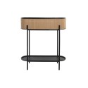 Plantador DKD Home Decor Natural Preto Metal Colonial Bambu (60 x 23.5 x 69 cm)