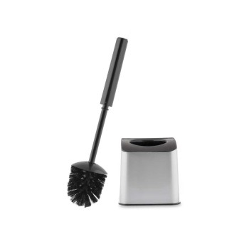 Brosse de salle de wc Berilo D023-1 Argenté Plastique 12,3 x 36,5 x 14,5 cm (12 Unités)