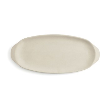Tablett für Snacks Quid Mineral Gres Beige aus Keramik 13 x 30,5 cm (8 Stück)