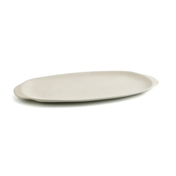 Tablett für Snacks Quid Mineral Gres Beige aus Keramik 13 x 30,5 cm (8 Stück)
