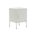 Nightstand Home ESPRIT White Metal 35 x 35 x 51 cm