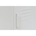 Comodino Home ESPRIT Bianco Metallo 35 x 35 x 51 cm