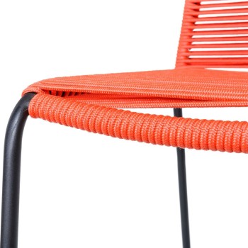 Tuinstoel Antea 57 x 61 x 90 cm Vermelho Corda