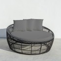 Ligstoel Dido 160 x 160 x 76 cm Redondo Preto
