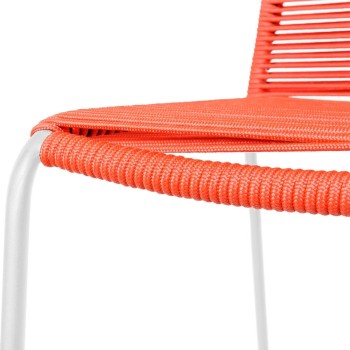 Tuinstoel Antea 57 x 61 x 90 cm Vermelho Corda