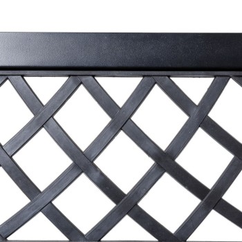 Banco Viko 115 x 51 x 74 cm Preto Aço Jardim