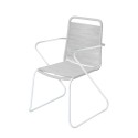 Tuinstoel Antea 57 x 65,5 x 90 cm Corda Cinzento claro