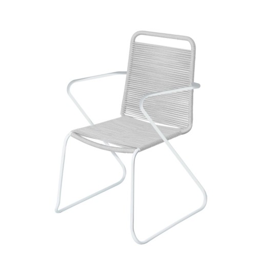 Tuinstoel Antea 57 x 65,5 x 90 cm Corda Cinzento claro