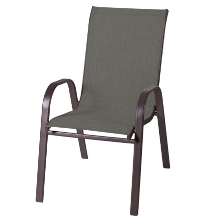 Sedia da giardino Nerea 56 x 68 x 93 cm Marrone Acciaio Sedia da giardino Nerea 56 x 68 x 93 cm Marrone Acciaio