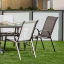 Havestol Nerea 56 x 68 x 93 cm Braun Stahl