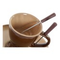 Fondue de Chocolate DKD Home Decor Aço inoxidável Porcelana