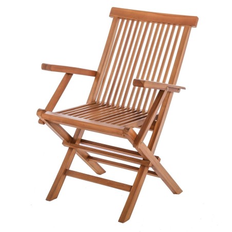 Sedia da giardino Kayla 56 x 60 x 90 cm Naturale teak Sedia da giardino Kayla 56 x 60 x 90 cm Naturale teak