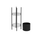 Set de pots de fleurs DKD Home Decor Noir Métal 30 x 30 x 70 cm