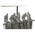 Lampe de bureau DKD Home Decor 36 x 21,5 x 43 cm Argenté Beige Métal Résine 220 V 50 W