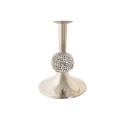 Candleholder DKD Home Decor 16 x 16 x 41 cm Silver Aluminium Acrylic