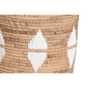 Conjunto de Cestas DKD Home Decor Branco Natural Corda Zostera marina Boho 46 x 46 x 48 cm