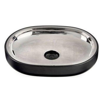 Portasapone Berilo BP15-004-1 Nero Acciaio inossidabile Plastica 9,5 x 2,5 x 13 cm (6 Unità)