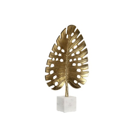 Figurine Décorative DKD Home Decor 28 x 7,5 x 47 cm Doré Blanc Tropical Feuille d'une plante Figurine Décorative DKD Home Decor 28 x 7,5 x 47 cm Doré Blanc Tropical Feuille d'une plante