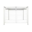 Pergola DKD Home Decor Bianco 296 x 296 x 225 cm Acciaio
