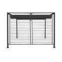Pérgula DKD Home Decor Cinzento 300 x 300 x 230 cm Aço