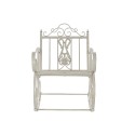 Schaukelstuhl DKD Home Decor Metall Aluminium Weiß (63 x 89 x 92 cm)