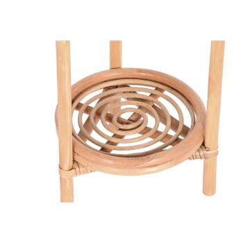Plantador DKD Home Decor 25 x 25 x 70 cm Natural Rotim Bali