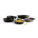 Tacho Quid Barro Lux Preto Cerâmica Ø 22 cm (12 Unidades)