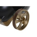 Tafelklok DKD Home Decor 20,5 x 20,5 x 21,5 cm Preto Dourado Alumínio Resina Colonial