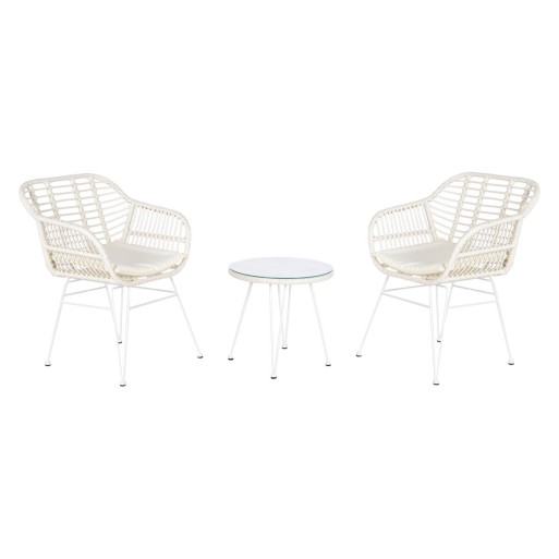 Ensemble Table + 2 Chaises DKD Home Decor 56 x 57,5 x 82 cm