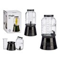 Jarro de Vidro Transparente Vivalto DW6004S-1 Preto Transparente Metal Cristal Plástico 3,8 L Refrigerador