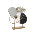 Figura Decorativa DKD Home Decor 56 x 9 x 55 cm Abstrato Preto Dourado Branco Moderno