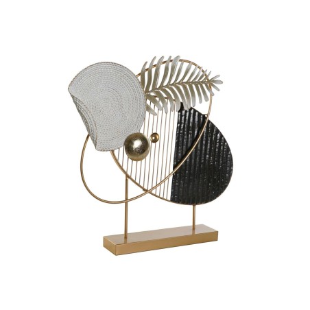 Figura Decorativa DKD Home Decor 56 x 9 x 55 cm Abstrato Preto Dourado Branco Moderno Figura Decorativa DKD Home Decor 56 x 9 x 55 cm Abstrato Preto Dourado Branco Moderno