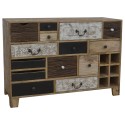 Caisson à Tiroirs DKD Home Decor 114 x 39 x 80 cm Métal Colonial Bois de manguier