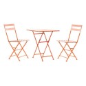 Conjunto de mesa com 2 cadeiras DKD Home Decor MB-177412 Coral 60 x 60 x 75 cm (3 pcs)