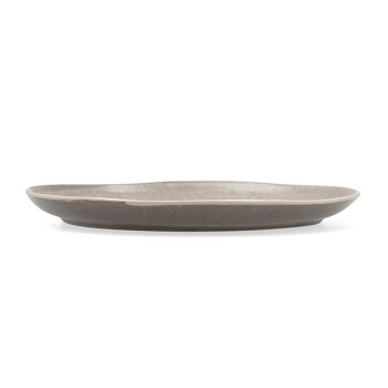 Prato de Jantar Bidasoa Gio Irregular Cinzento Cerâmica 26,5 cm (4 Unidades)