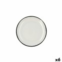 Prato de Jantar Ariane Vital Filo Branco Cerâmica (6 Unidades)