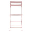 Ensemble Table + 2 Chaises DKD Home Decor MB-177410 Rose 60 x 60 x 75 cm (3 pcs)