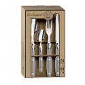 Conjunto de Talheres Lou Laguiole Comptoir Cinzento Metal 24 Peças