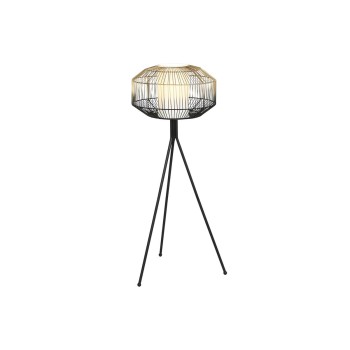Lámpara de Pie DKD Home Decor Negro Dorado Hierro 50 W 220 V 39 x 39 x 103 cm