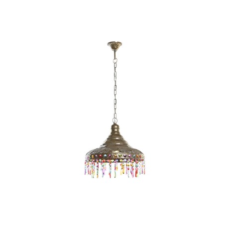 Lampadario DKD Home Decor 37 x 37 x 38 cm Dorato Metallo Multicolore 50 W Lampadario DKD Home Decor 37 x 37 x 38 cm Dorato Metallo Multicolore 50 W