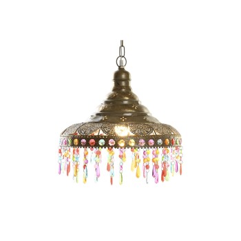Lampadario DKD Home Decor 37 x 37 x 38 cm Dorato Metallo Multicolore 50 W