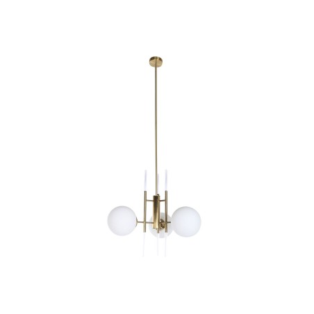 Deckenlampe DKD Home Decor 64 x 64 x 64 cm Kristall Gold Metall Weiß 50 W Deckenlampe DKD Home Decor 64 x 64 x 64 cm Kristall Gold Metall Weiß 50 W