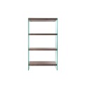 Regal DKD Home Decor Dunkelbraun Kristall Nussbaumholz Holz MDF 80 x 40 x 150 cm (1)