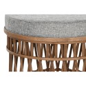 Repousa pés DKD Home Decor 40 x 40 x 48 cm Cinzento Castanho Bambu Tropical