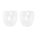 Set of glasses DKD Home Decor Transparent Crystal Borosilicate Glass 250 ml