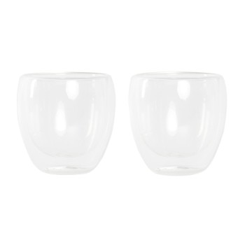 Set of glasses DKD Home Decor Transparent Crystal Borosilicate Glass 250 ml