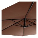 Guarda-sol DKD Home Decor MB-166676 Castanho Multicolor Aço Metal/Plástico 300 x 300 x 250 cm