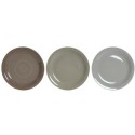 Servizio di Piatti DKD Home Decor Marrone Grigio Gres 26,5 x 26,5 x 3 cm 18 Pezzi